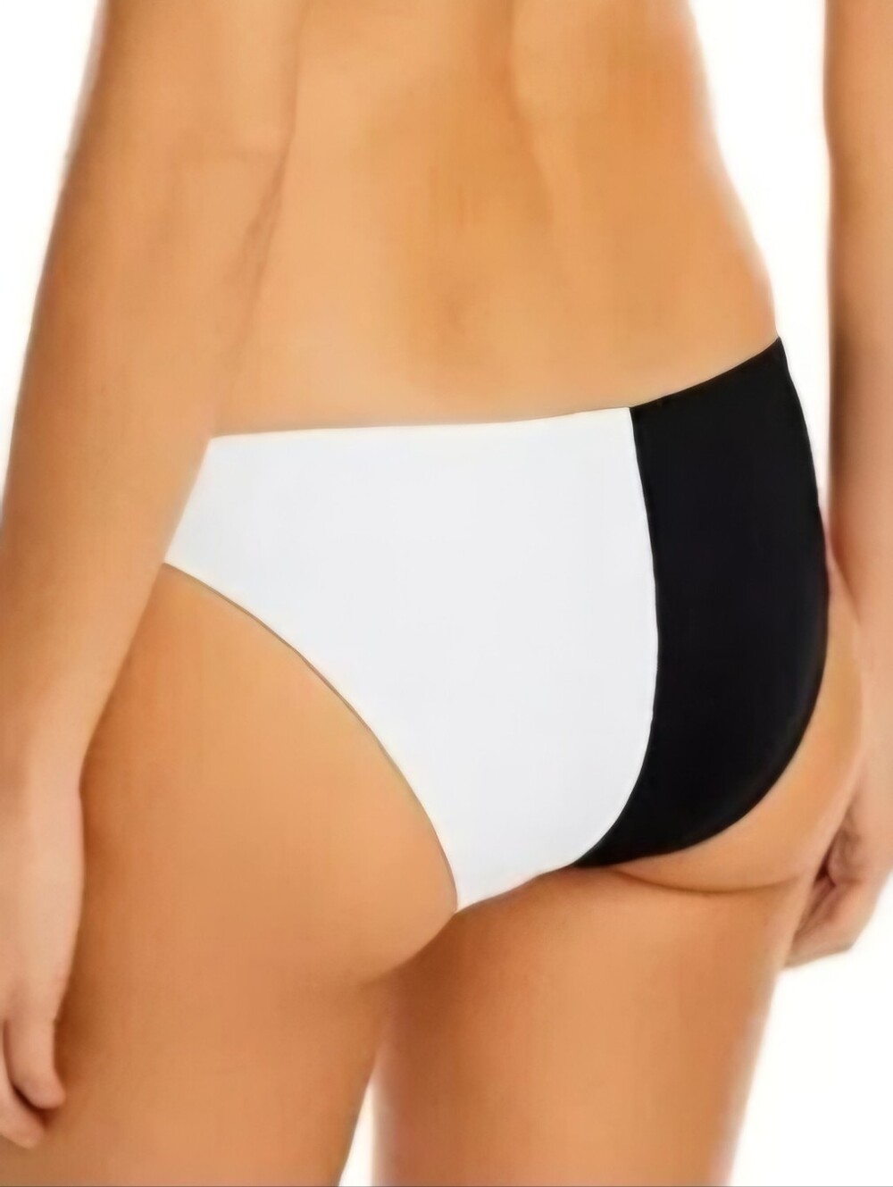 Victoria's Secret Cheeky Hipster Bikini Bottom Black & White Two Tone Medium